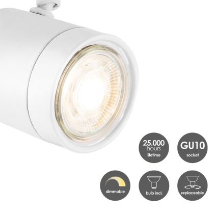 LED Stmívatelné bodové svítidlo MANU 1xGU10/5,8W/230V bílá