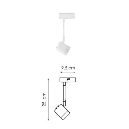 LED Stmívatelné bodové svítidlo MANU 1xGU10/5,8W/230V bílá