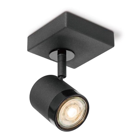 LED Stmívatelné bodové svítidlo MANU 1xGU10/5,8W/230V černá