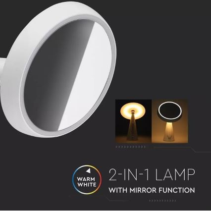 LED Stmívatelné kosmetické zrcátko LED/5W/230V 1800 mAh