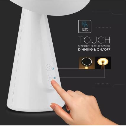 LED Stmívatelné kosmetické zrcátko LED/5W/230V 1800 mAh