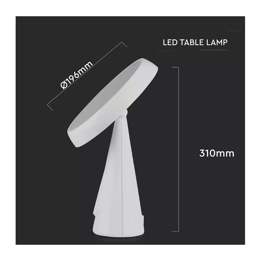 LED Stmívatelné kosmetické zrcátko LED/5W/230V 1800 mAh