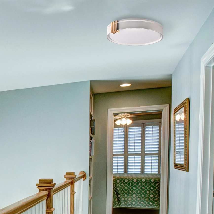 LED Stmívatelné koupelnové stropní svítidlo ARLETTA LED/48W/230V pr. 38 cm 3000-6000K IP44 + dálkové ovládání