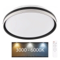 LED Stmívatelné koupelnové stropní svítidlo BARBARA LED/72W/230V pr. 48,5 cm 3000-6000K IP44 + dálkové ovládání