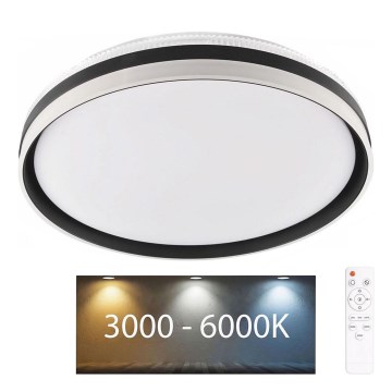 LED Stmívatelné koupelnové stropní svítidlo BARBARA LED/72W/230V pr. 48,5 cm 3000-6000K IP44 + dálkové ovládání