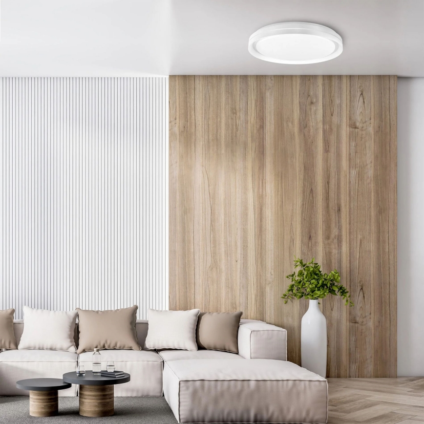 LED Stmívatelné koupelnové stropní svítidlo ELIZA LED/48W/230V pr. 38,5 cm 3000-6000K IP44 + dálkové ovládání