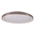 LED Stmívatelné koupelnové stropní svítidlo GRAŻYNA LED/72W/230V 3000-6000K pr. 51 cm IP44 šedá + dálkové ovládání