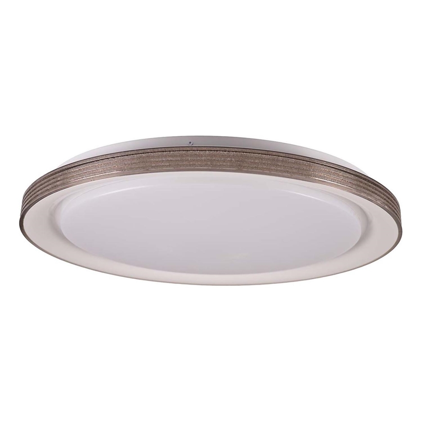 LED Stmívatelné koupelnové stropní svítidlo GRAŻYNA LED/72W/230V 3000-6000K pr. 51 cm IP44 šedá + dálkové ovládání