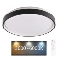 LED Stmívatelné koupelnové stropní svítidlo JADWIGA LED/72W/230V pr. 48 cm 3000-6000K IP44 + dálkové ovládání
