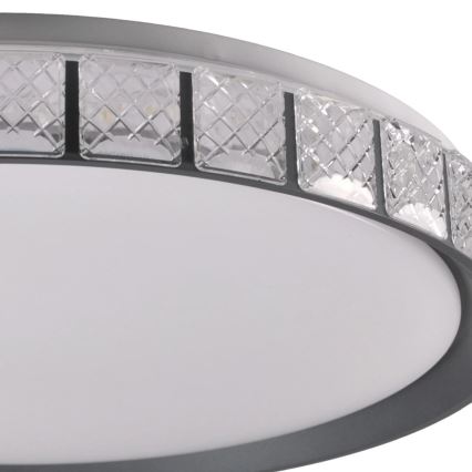 LED Stmívatelné koupelnové stropní svítidlo NINA LED/72W/230V pr. 49 cm 3000-6000K IP44 + dálkové ovládání