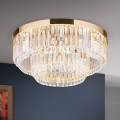 LED Stmívatelné křišťálové stropní svítidlo PRISM LED/80W/230V pr. 55 cm 24K zlato