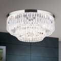 LED Stmívatelné křišťálové stropní svítidlo PRISM LED/80W/230V pr. 55 cm lesklý chrom