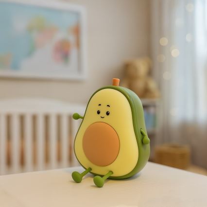 LED Stmívatelné nabíjecí dotykové dětské noční světlo AVOCADO LED/1W/5V 1200 mAh