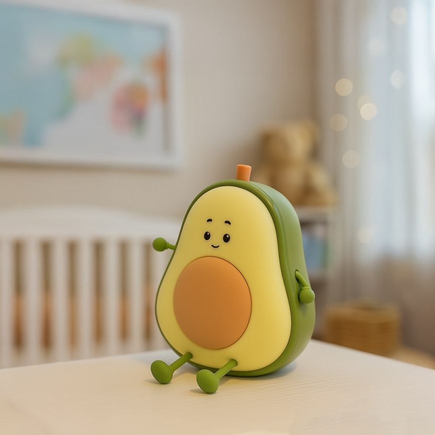 LED Stmívatelné nabíjecí dotykové dětské noční světlo AVOCADO LED/1W/5V 1200 mAh