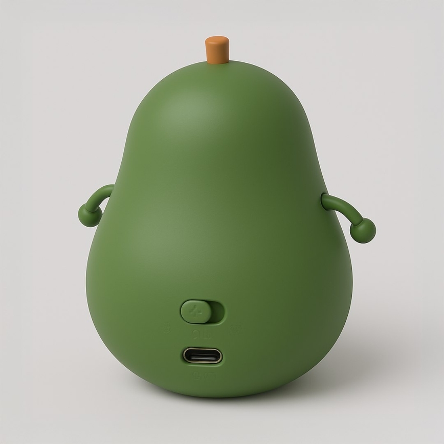LED Stmívatelné nabíjecí dotykové dětské noční světlo AVOCADO LED/1W/5V 1200 mAh