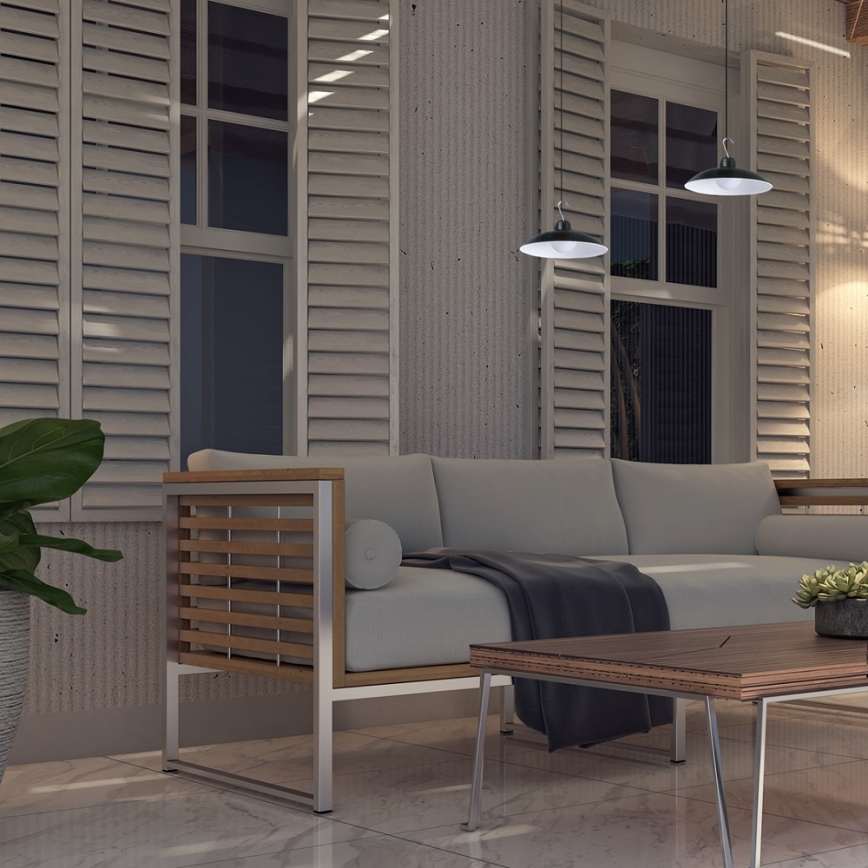 LED Stmívatelné solární závěsné svítidlo se soumrakovým senzorem LED/6W/3,7V 800 mAh IP44 + dálkové ovládání