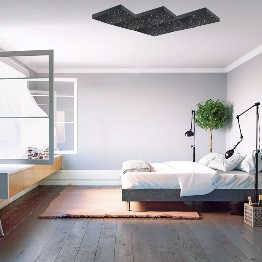 LED Stmívatelné stropní svítidlo 1xLED/8W/230V 30x30 cm + dálkové ovládání