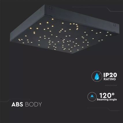 LED Stmívatelné stropní svítidlo 1xLED/8W/230V 30x30 cm + dálkové ovládání