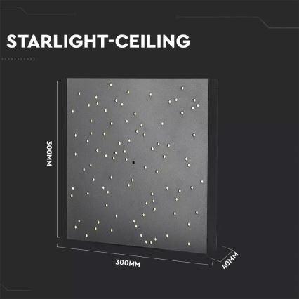 LED Stmívatelné stropní svítidlo 1xLED/8W/230V 30x30 cm + dálkové ovládání