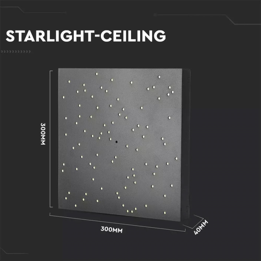 LED Stmívatelné stropní svítidlo 1xLED/8W/230V 30x30 cm + dálkové ovládání