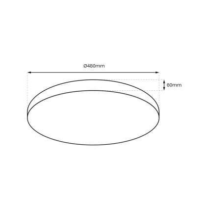 LED Stmívatelné stropní svítidlo ALLISTER LED/50W/230V 3000-6000K + dálkové ovládání