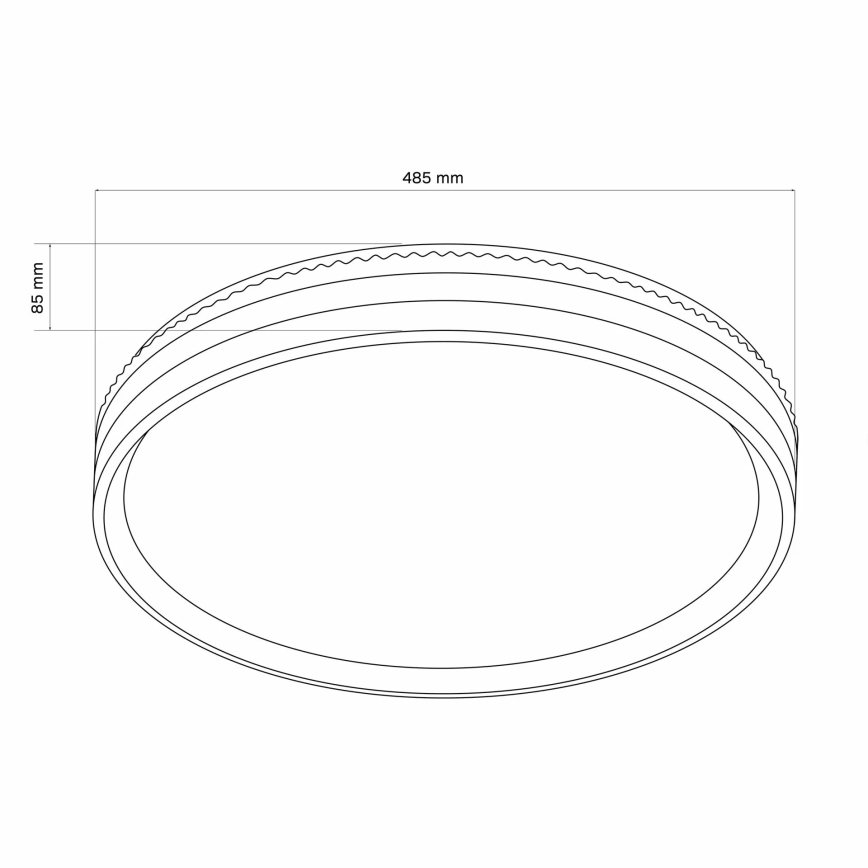 LED Stmívatelné koupelnové stropní svítidlo BARBARA LED/72W/230V pr. 48,5 cm 3000-6000K IP44 + dálkové ovládání