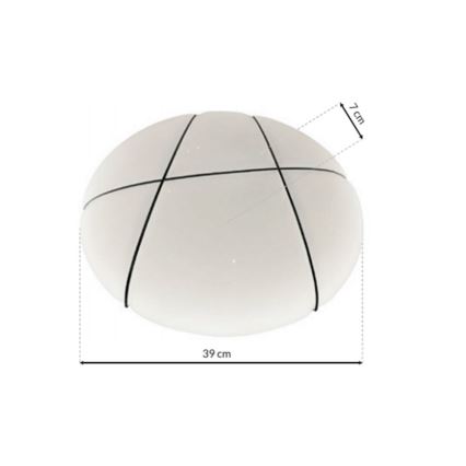 LED Stmívatelné stropní svítidlo BOB LED/24W/230V 3000-6000K + dálkové ovládání