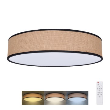 LED Stmívatelné stropní svítidlo BROWNIE LED/48W/230V 3000-6500K hnědá pr. 40 cm + dálkové ovládání