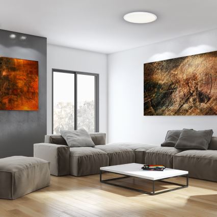 LED Stmívatelné stropní svítidlo CRUZ LED/40W/230V 2000lm + dálkové ovládání 