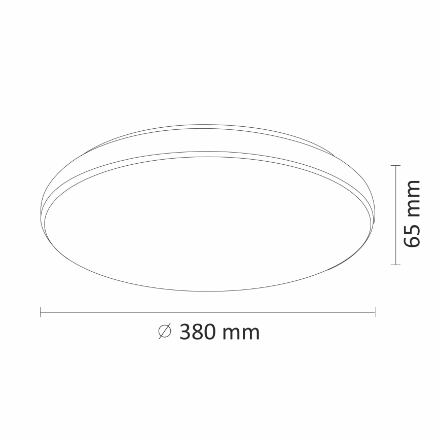 LED Stmívatelné stropní svítidlo DESERT LED/24W/230V s dálkovým ovladačem