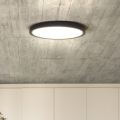 LED Stmívatelné stropní svítidlo ESTELA LED/36W/230V pr.30 cm černá + dálkové ovládání