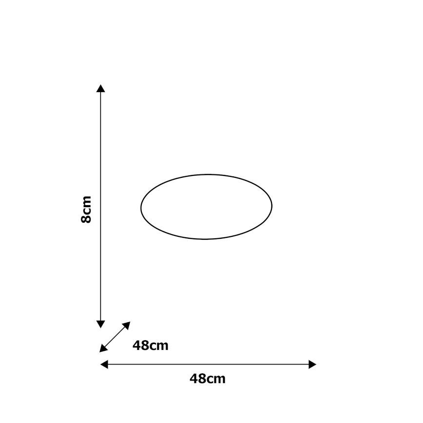 LED Stmívatelné stropní svítidlo FILO LED/30W/230V + dálkové ovládání