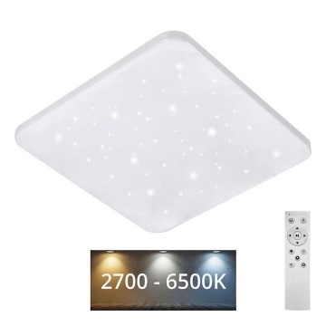 LED Stmívatelné stropní svítidlo FLORA LED/60W/230V 2700-6500K 53x53 cm +dálkové ovládání