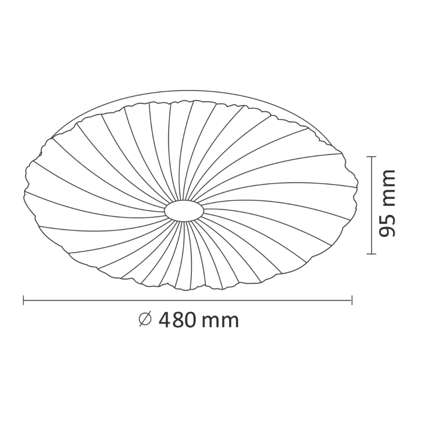 LED Stmívatelné stropní svítidlo FLOWER LED/36W/230V + dálkové ovládání