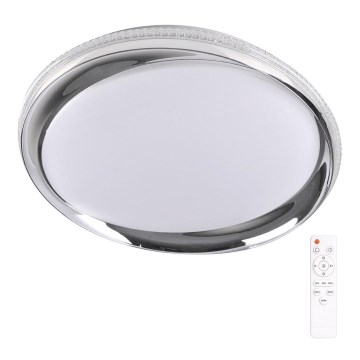 LED Stmívatelné stropní svítidlo GLOSSY 2xLED/36W/230V + dálkové ovládání