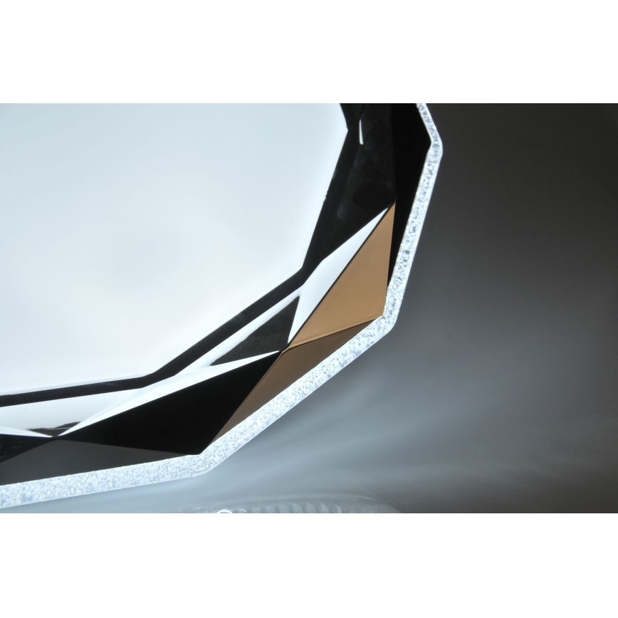 LED Stmívatelné stropní svítidlo GLOSSY 2xLED/36W/230V + dálkové ovládání