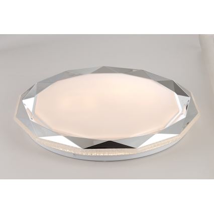 LED Stmívatelné stropní svítidlo GLOSSY 2xLED/36W/230V + dálkové ovládání