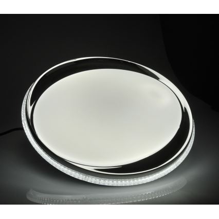 LED Stmívatelné stropní svítidlo GLOSSY 2xLED/36W/230V + dálkové ovládání