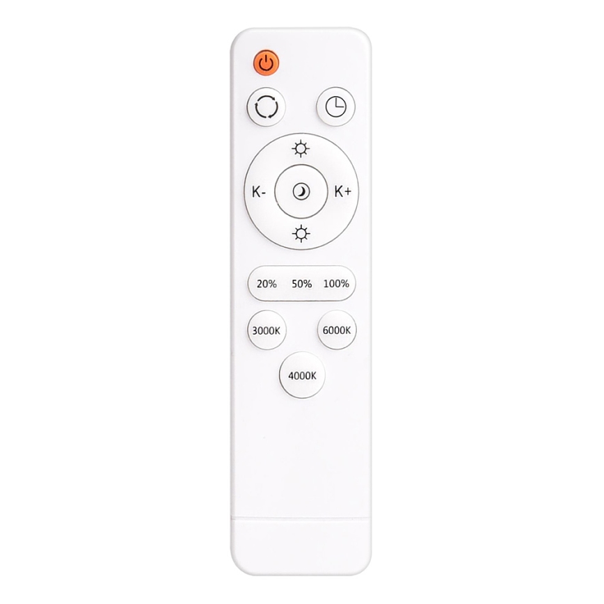 LED Stmívatelné stropní svítidlo GLOSSY 2xLED/36W/230V + dálkové ovládání