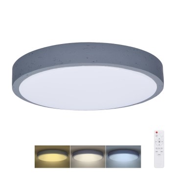 LED Stmívatelné stropní svítidlo GREY LED/60W/230V 3000-6500K šedá pr. 49 cm + dálkové ovládání