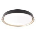 LED Stmívatelné stropní svítidlo ILVI LED/45W/230V 2700-6500K pr. 50 cm černá/mosaz + dálkové ovládání