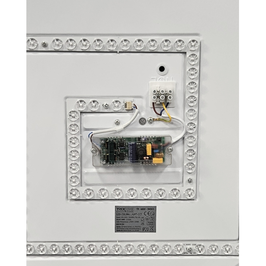 LED Stmívatelné stropní svítidlo INDUS LED/60W/230V 2700-6500K pr. 58 cm + dálkové ovládání