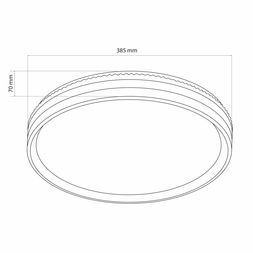 LED Stmívatelné koupelnové stropní svítidlo JADWIGA LED/42W/230V pr. 38,5 cm 3000-6000K IP44 + dálkové ovládání