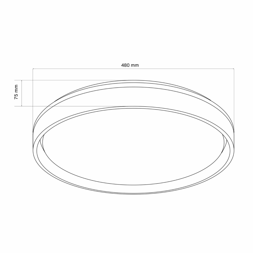 LED Stmívatelné koupelnové stropní svítidlo JADWIGA LED/72W/230V pr. 48 cm 3000-6000K IP44 + dálkové ovládání