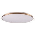 LED Stmívatelné stropní svítidlo KERN LED/80W/230V 3000/4000/6000K pr. 80 cm zlatá + dálkové ovládání