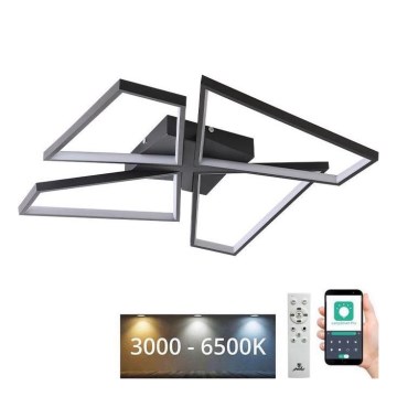 LED Stmívatelné stropní svítidlo LED/115W/230V 3000-6500K černá + dálkové ovládání