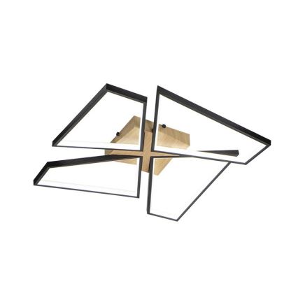 LED Stmívatelné stropní svítidlo LED/115W/230V 3000-6500K hnědá/černá + dálkové ovládání