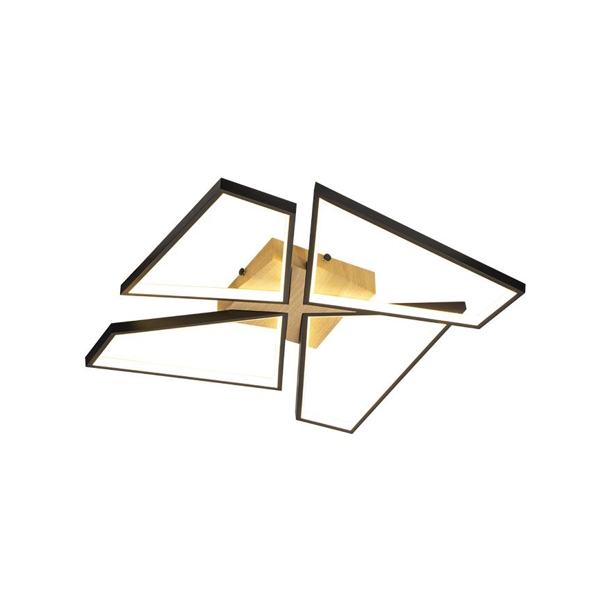 LED Stmívatelné stropní svítidlo LED/115W/230V 3000-6500K hnědá/černá + dálkové ovládání