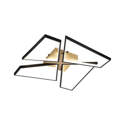 LED Stmívatelné stropní svítidlo LED/115W/230V 3000-6500K hnědá/černá + dálkové ovládání