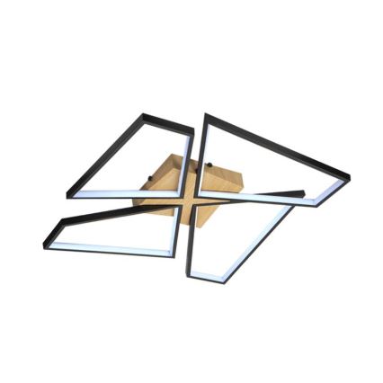LED Stmívatelné stropní svítidlo LED/115W/230V 3000-6500K hnědá/černá + dálkové ovládání